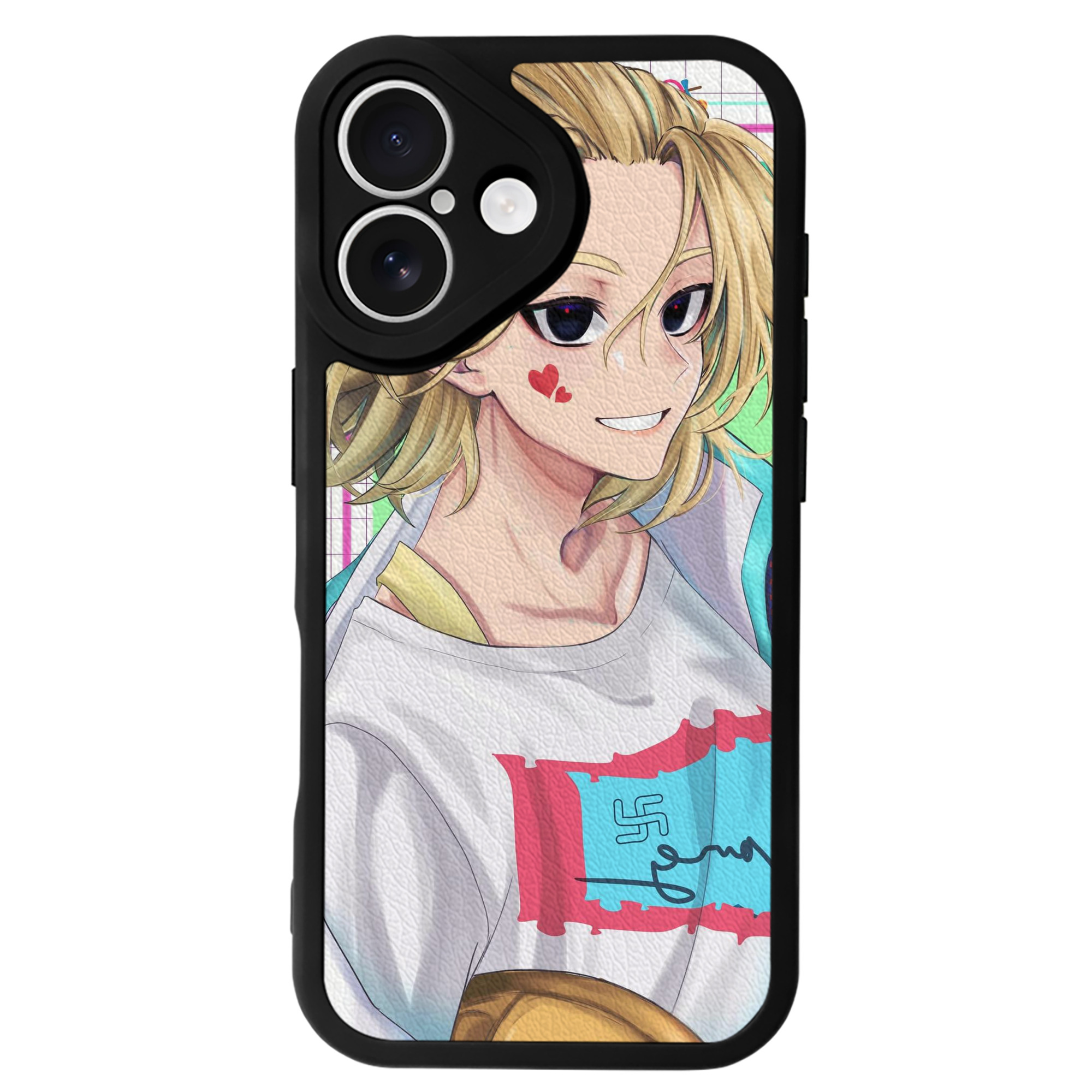 （画像用） 東京リベンジャーズ Tokyo Revengers 【iPhone 16シリーズ対応】シリコンスマホケース（レザー調） 材質：シリコン
